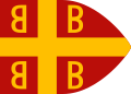 Byzantine imperial flag, 14th century.svg