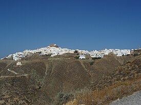 Vista da aldeia de Chora Anafi