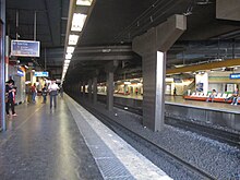 RER A platform – East end (towards Paris)
