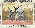Image 140Cox and Box poster, by Alfred Concanen (restored by Adam Cuerden) (from Wikipedia:Featured pictures/Culture, entertainment, and lifestyle/Theatre)