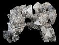 Thénardite, cluster of transparent crystals from Soda Lake, California. Width of cluser is 9 cm (3.5 in).