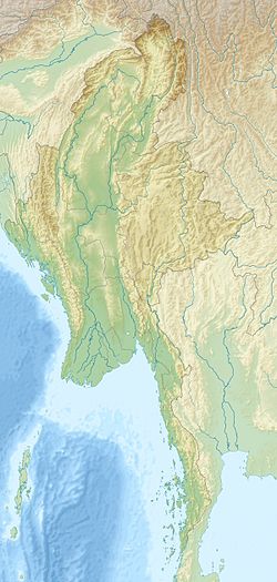 Động đất Myanmar 2011 trên bản đồ Myanmar