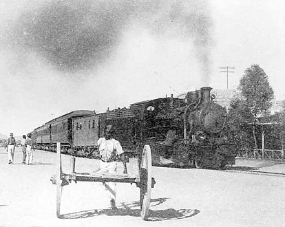 Eight-coupled tender locomotive, Karibib, c. 1925