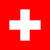 Drapeau de la Confédération suisse.