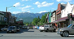 Looking north from downtown Whitefish