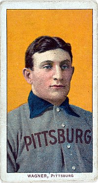 The famous T206 Honus Wager card