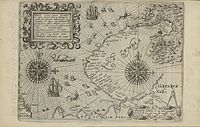 1599–1601 map of Novaya Zemlya.