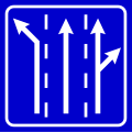 III-11 Uses of lanes at an intersection