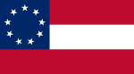 Första nationsflaggan med 9 stjärnor (21 maj 1861–2 juli 1861).