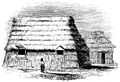 Ainų tradicinio namo raižinys apie 1887–1888 metus