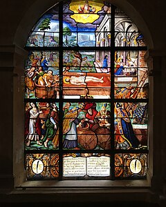 Window 10 – "The Mystical wine press" (1618)