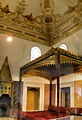 土耳其托卡比皇宮覲見廳的奧斯曼蘇丹王座。