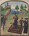 エドムンド・ボーフォート (第4代サマセット公)の薔薇戦争のテュークスベリーの戦い後の斬首刑（1471年）