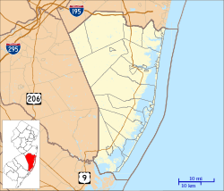 Lavallette is located in Ocean County, New Jersey