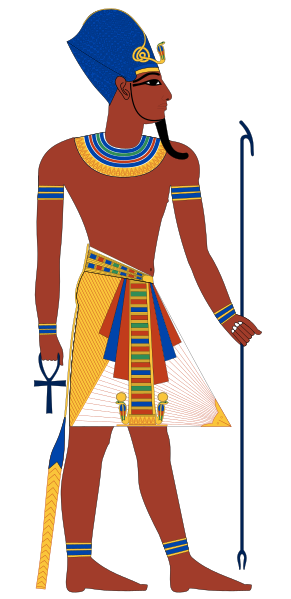 File:Pharaoh with Blue crown mirror.svg
