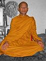 A Theravadin Buddhist monk in Laos