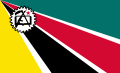 Drapèu de Moçambic de 1975 a 1983.