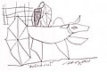 Line drawing of a Bullock Cart, 2011