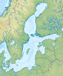 نواره کورونی در Baltic Sea واقع شده