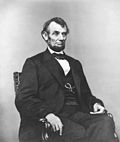 Thumbnail for File:Abraham Lincoln seated, Feb 9, 1864.jpg