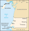 Español: Mapa de Guinea Ecuatorial en inglés English: Map of Equatorial Guinea in English. Македонски: Карта на Екваторска Гвинеја на англиски.
