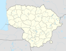 考納斯在立陶宛的位置