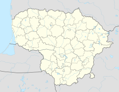 Kurska prevlaka na mapi Litvanije