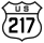 U.S. Route 217 marker
