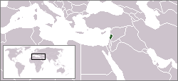 Geografisk plassering av Libanon