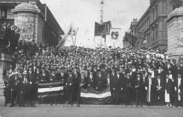 Graduation ceremony in 1918