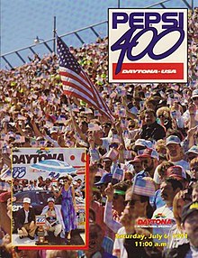 The 1991 Pepsi 400 program cover.