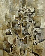 Georges Braque, 1910, Violin and Candlestick, oil on canvas, 60.96 x 50.17 cm, San Francisco Museum of Modern Art