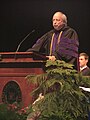 Judge John L. Carroll, former dean of Cumberland, addressing Cumberland's 2006 graduation ceremony