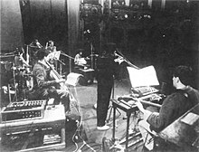 Duck and Cover performing at the Berliner Ensemble in East Berlin on 16 February 1984.