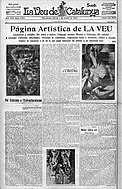 Paintings by Henri Le Fauconnier, 1910–11, L'Abondance, Haags Gemeentemuseum; Jean Metzinger, 1911, Le goûter (Tea Time), Philadelphia Museum of Art; Robert Delaunay, 1910–11, La Tour Eiffel. Published in La Veu de Catalunya, 1 February 1912