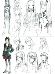 A number of drawings of Mari