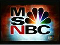 Logo pertama MSNBC (1996-2001), menggunakan kombinasi MSN dengan NBC.