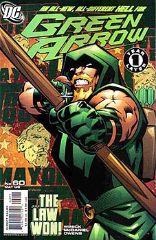 Обложка комикса «Green Arrow» (том 3) #60 (май 2006). Художник Скотт Макдэниел