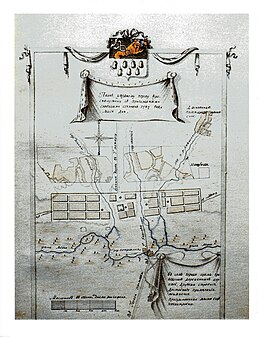Мерла в районе Краснокутска на карте 1787 г.