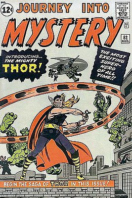 Обложка выпуска Journey into Mystery #83 (август 1962), первое появление Тора