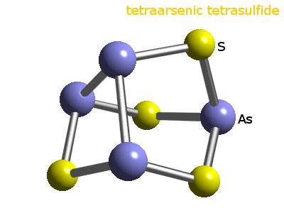 Crystal structure of arsenic (II) sulphide