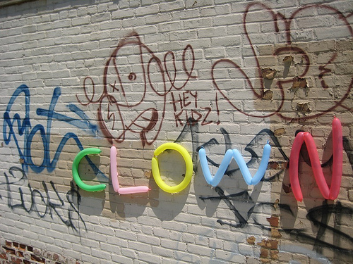 "Clown Graffiti" by d.billy