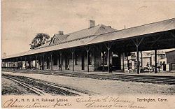 Railroad station, about 1907