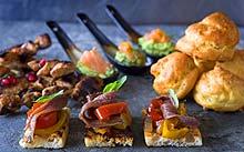 Christmas party canapes: recipes from top chefs 
