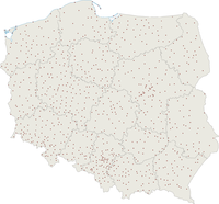 Rozmieszczenie miast w Polsce