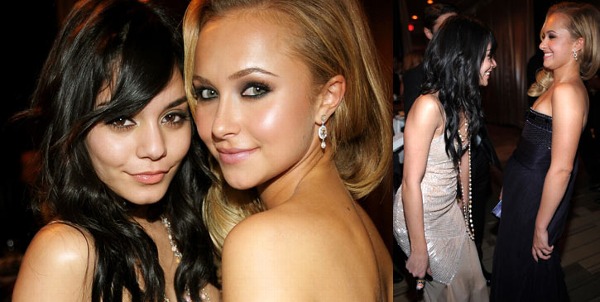 Vanessa Hudgens and Hayden Panettiere at the InStyle/ Warner Bros. afterparty