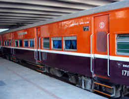 Special sleeping-car, train 18 Mandalay to Rangoon.
