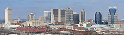 Skyline of City of Nashville