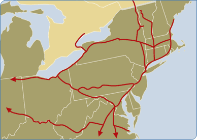 Regional Route Map - Northeast