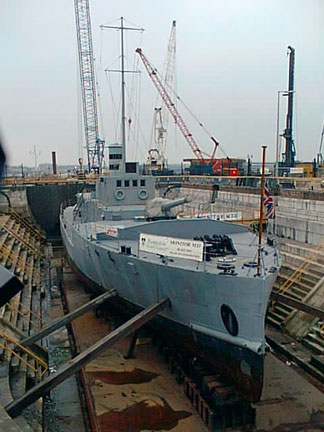 Photo of M33 in graving dock.